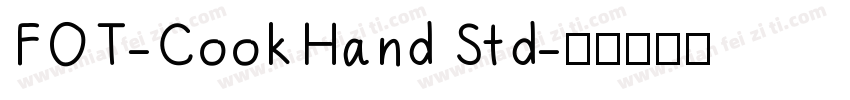 FOT-CookHand Std字体转换